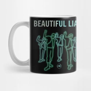 led fanart of the monsta x group in the beautiful liar era Mug